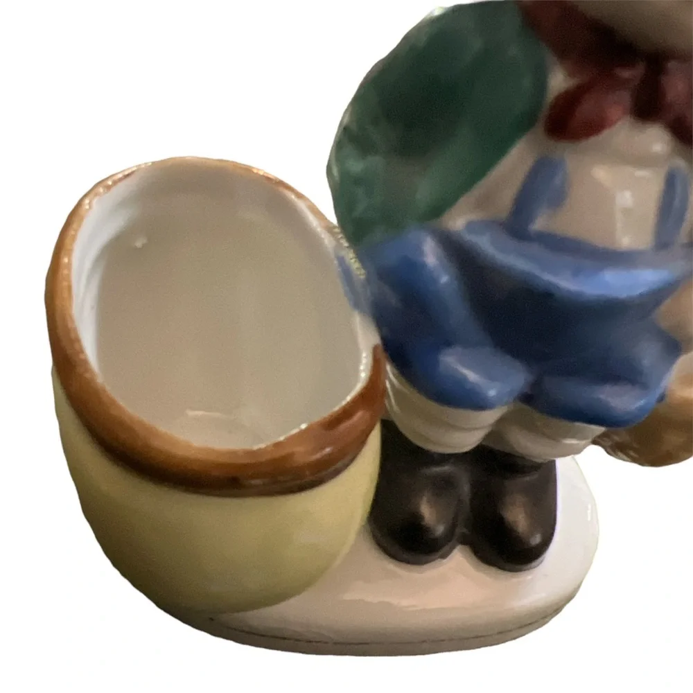 1950’s Vintage PorcelainToothpick Holder of Little‎ Boy, Made in Occupied Japan